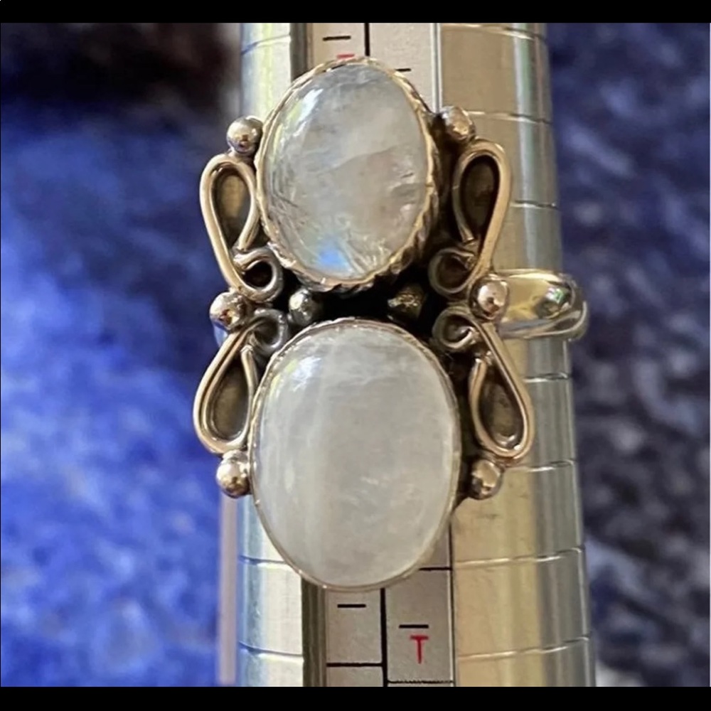 Rainbow Moonstone Ring - image 1